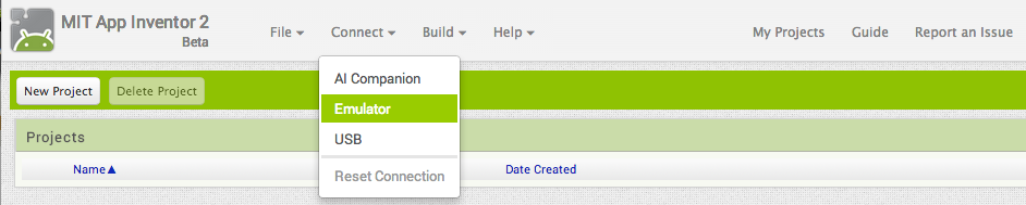 mit app inventor emulator not connecting mac