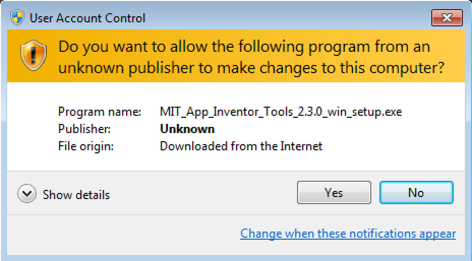 Installing App Inventor 2 Setup On Windows