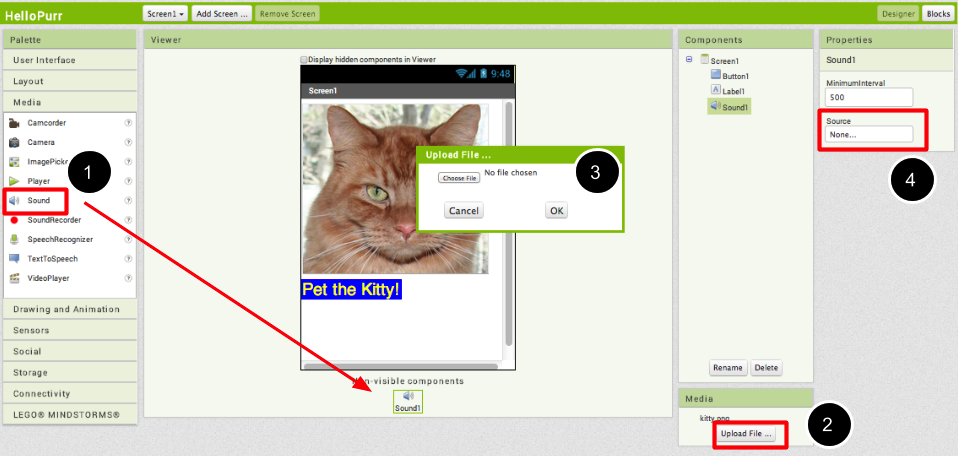 Create Catch The Cat Game, MIT App Inventor