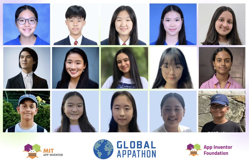 Portraits of fifteen winners of the 2026 Global Appathon.