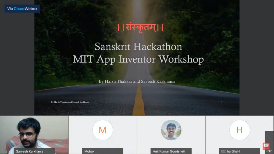 sanskrit workshop zoom
